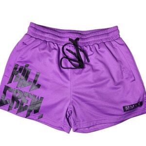 Kill Crew Purple MMXX Mesh Shorts Large| Streetwear Athletic Muay Thai
